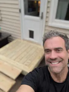 Dog Door Landing Deck Installation in Edison