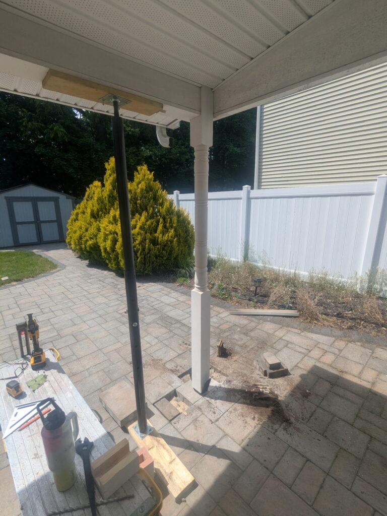 Porch Column Replacement in Metuchen, NJ — carpentry woodworking