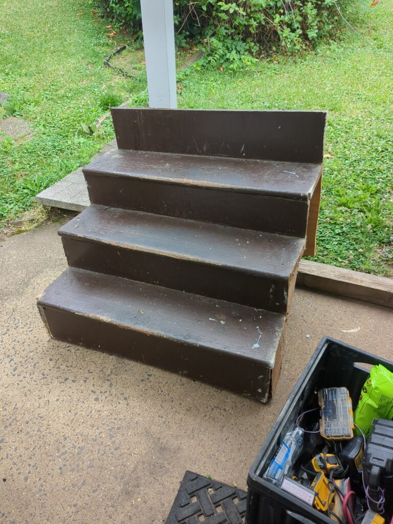 Stair Repair Project in Woodbridge, NJ — rental property stair fix