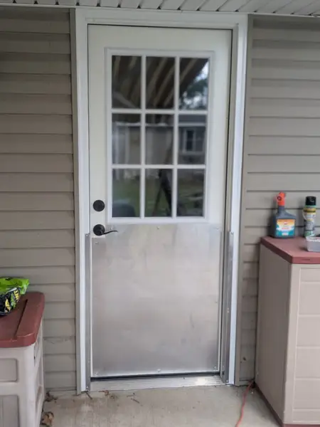 Door Enlargement and Pet Protection Project in Avenel — door enlargement